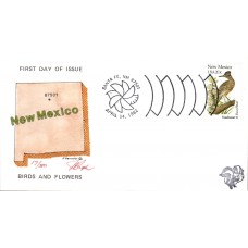 #1983 New Mexico Birds - Flowers Pugh FDC