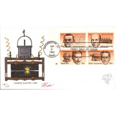 #2055-58 American Inventors Plate Pugh FDC