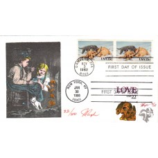 #2202 LOVE - Puppy Dual Pugh FDC