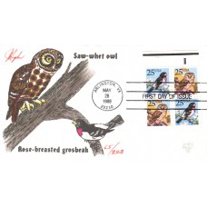 #2284-85 Owl and Grosbeak Pugh FDC