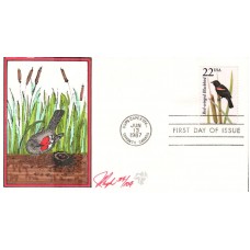 #2303 Red-winged Blackbird Pugh FDC