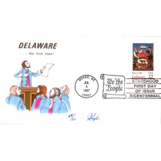 #2336 Delaware Statehood Pugh FDC