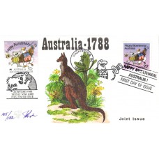 #2370 Australia Bicentennial Joint Pugh FDC