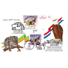 #2370 Australia Bicentennial Tab Joint Pugh FDC