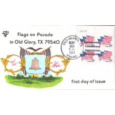 #2531 Flags on Parade Plate Pugh FDC