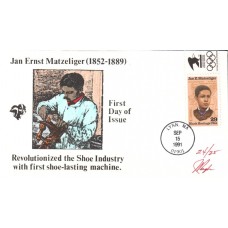 #2567 Jan E. Matzeliger Tab Pugh FDC