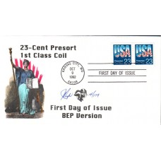 #2607 USA - Flag Pugh FDC