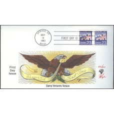 #2608 USA - Flag Pugh FDC