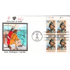 #2704 Juan Rodriguez Cabrillo Plate Pugh FDC