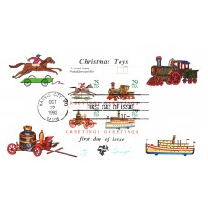 #2711-14 Christmas Toys Tab Pugh FDC