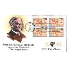 #2747 Oregon Trail Plate Pugh FDC