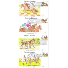 #2756-59 Sporting Horses Pugh FDC Set