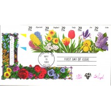 #2760-64 Spring Garden Flowers Pugh FDC