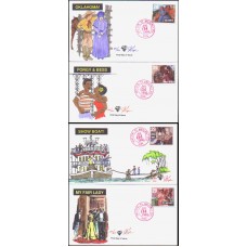 #2767-70 Broadway Musicals Pugh FDC Set