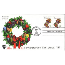 #2872 Christmas Stocking Pugh FDC