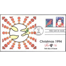 #2873-74 Christmas 1994 Pugh FDC