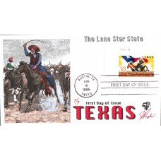 #2968 Texas Statehood Plate Pugh FDC