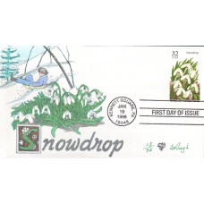 #3028 Winter Flowers - Snowdrop Pugh FDC