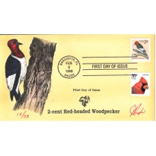 #3032 Red-headed Woodpecker Pugh FDC