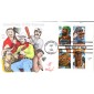 #3083-86 Folk Heroes Pugh FDC