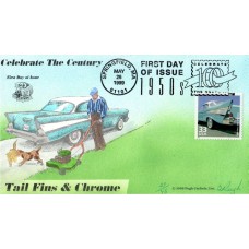 #3187g Tail Fins and Chrome Pugh FDC