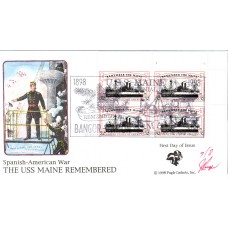 #3192 Remember the Maine Plate Pugh FDC