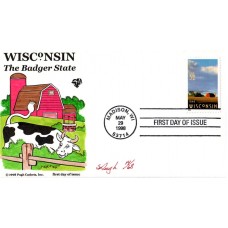 #3206 Wisconsin Statehood Pugh FDC