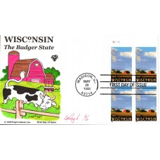 #3206 Wisconsin Statehood Plate Pugh FDC