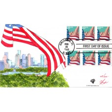 #3280-81 Flag Over City Dual PNC Pugh FDC