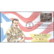 #3395 Alvin C. York Pugh FDC