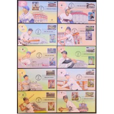 #3510-19 Legendary Baseball Fields Combo Pugh FDC Set