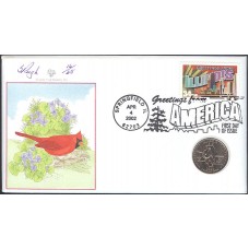 #3573 Greetings From Illinois Pugh FDC