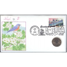 #3585 Greetings From Missouri Pugh FDC