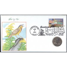 #3587 Greetings From Nebraska Pugh FDC