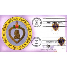 #3784-84A Purple Heart Dual Plate Pugh FDC