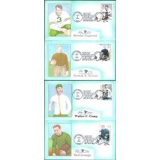 #3808-11 Early Football Heroes Pugh FDC Set