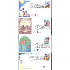 #3912-15 Art of Disney - Celebrations Pugh FDC Set