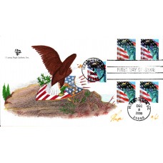 #3965//75 Flag Over Statue of Liberty Pugh FDC