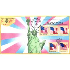 #4129//35 US Flag Pre-date Pugh FDC