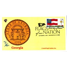 #4285 FOON: Georgia Flag Pugh FDC