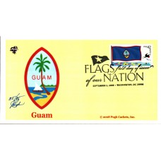 #4286 FOON: Guam Flag Pugh FDC