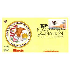 #4289 FOON: Illinois Flag Pugh FDC