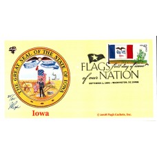 #4291 FOON: Iowa Flag Pugh FDC