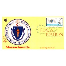 #4297 FOON: Massachusetts Flag Pugh FDC