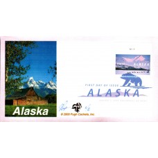 #4374 Alaska Statehood Plate Pugh FDC