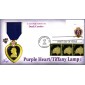 #4390 Purple Heart Plate Pugh FDC