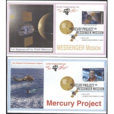 #4527-28 Mercury - Messenger Pugh FDC Set