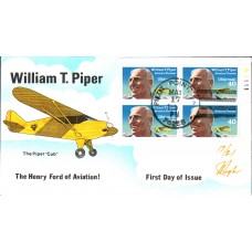 #C129 William T. Piper Plate Pugh FDC