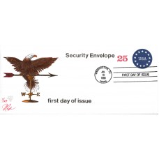 #U615 Stars - Security Envelope Pugh FDC