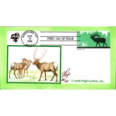 #U663b Elk Pugh FDC